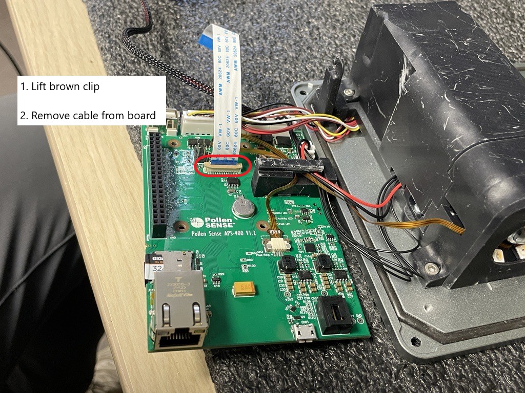 Remove cable form board